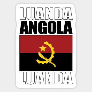 Flag of Angola Sticker